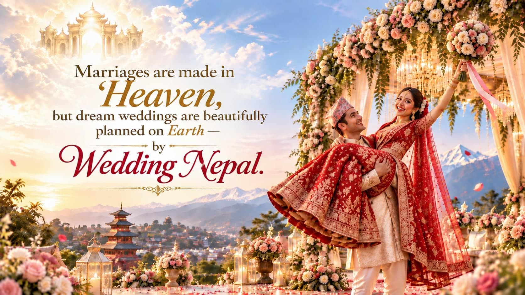 Marriages are made in Heaven, but dream weddings are beautifully planned on Earth — by Wedding Nepal